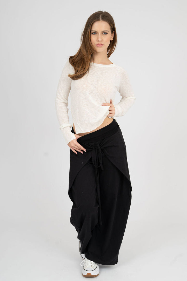 Linen knit sweater