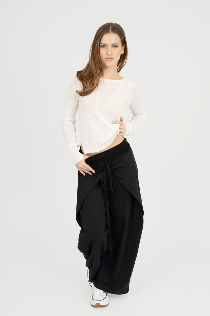Linen knit sweater