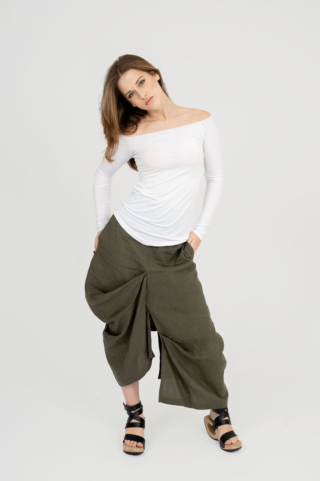 Off Shoulder Long Sleeve Top