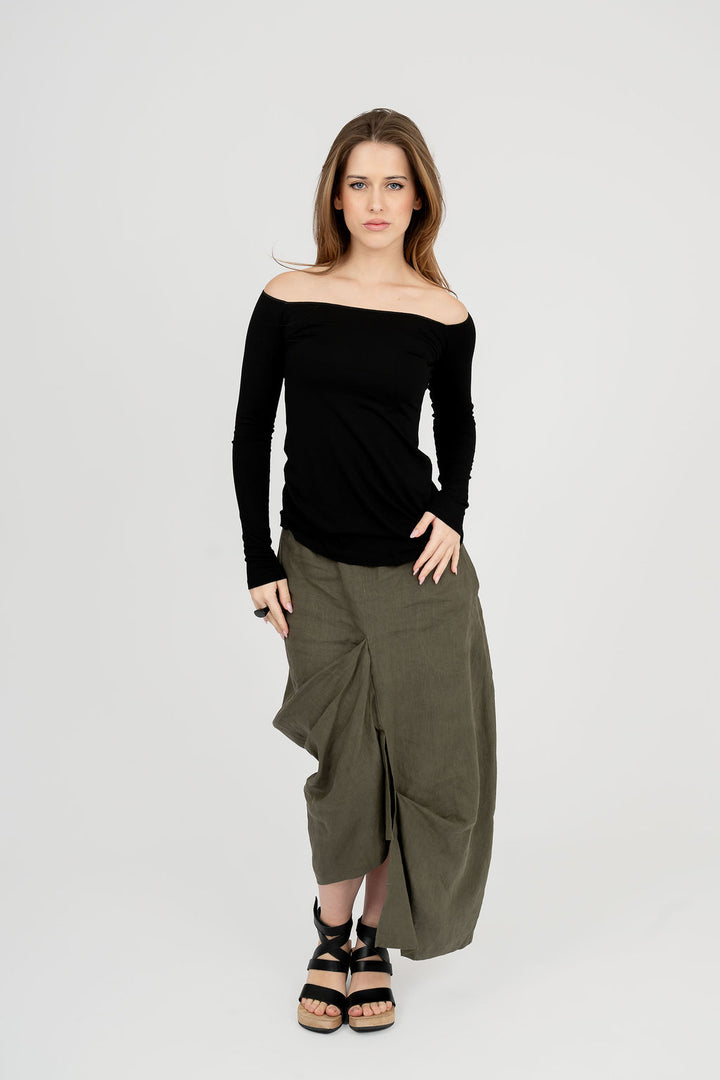 Off Shoulder Long Sleeve Top