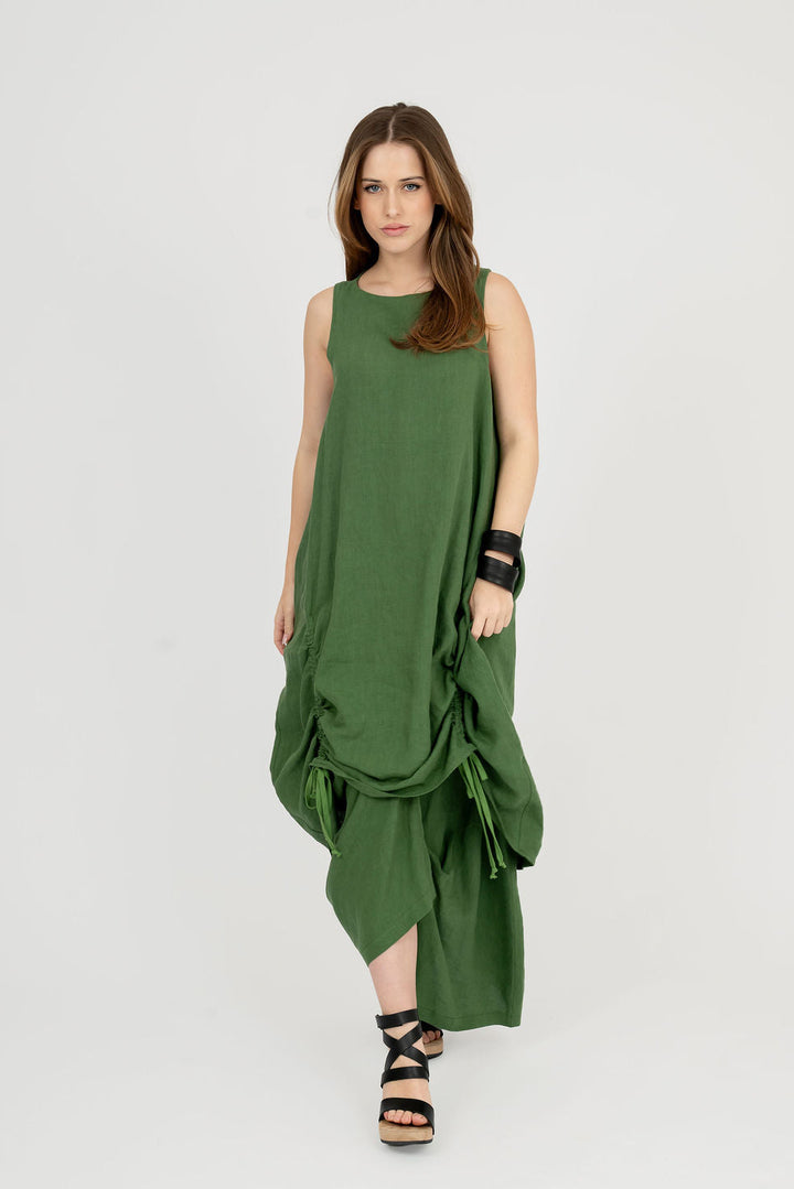 Linen mid length Dress
