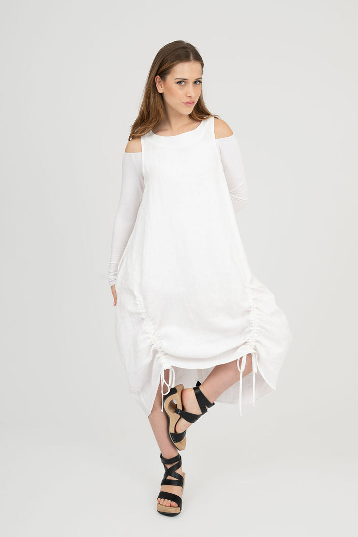 Linen mid length Dress