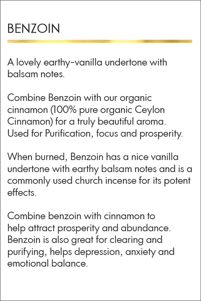 Benzoin Resin - 100% Natural