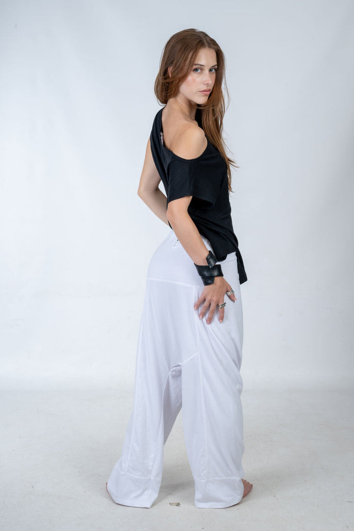 Bamboo Asymmetric Off Shoulder Top