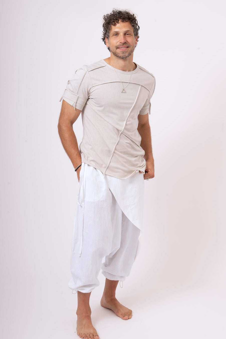 Asymmetric Men's multi panel T-shirt