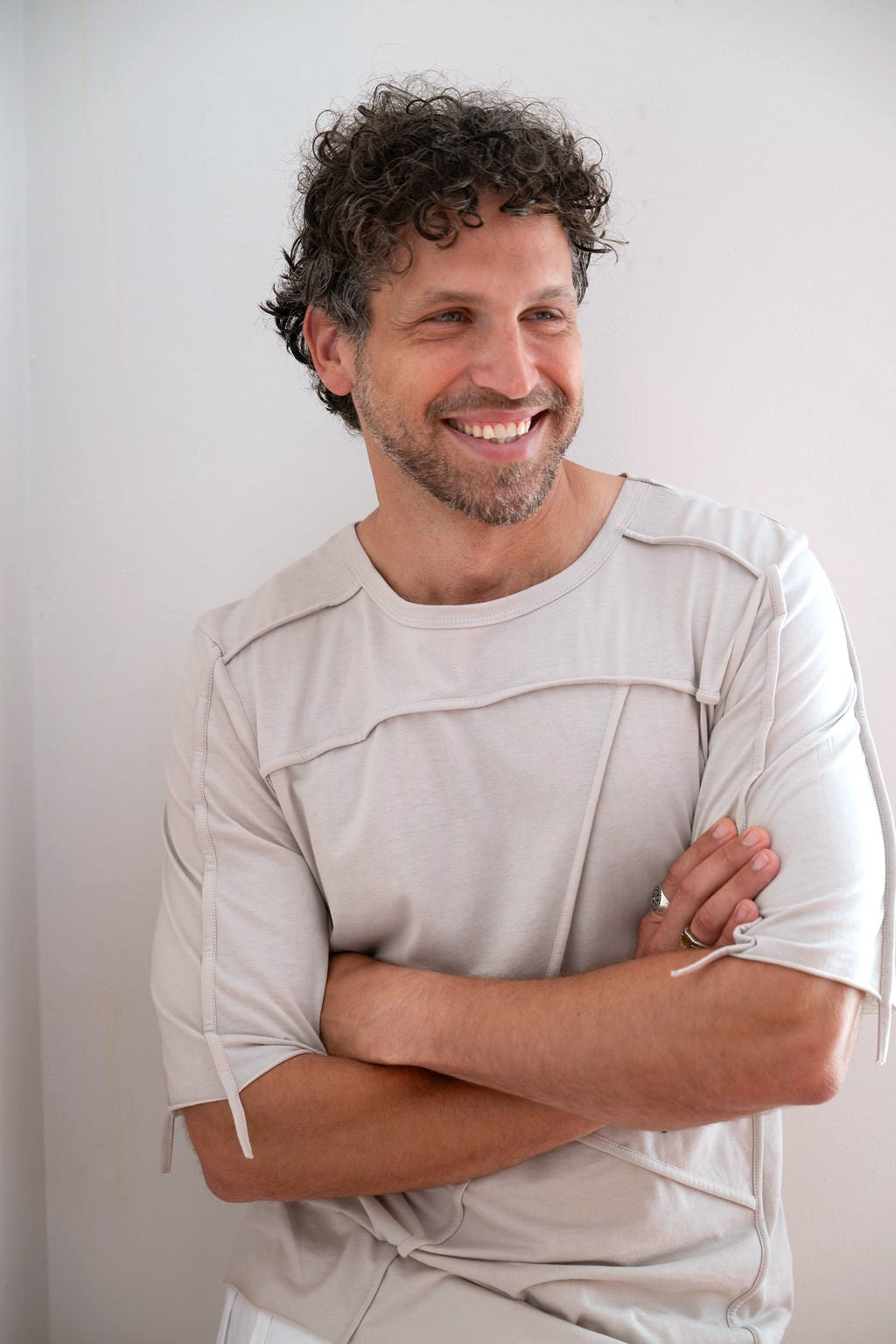 Asymmetric Men's multi panel T-shirt