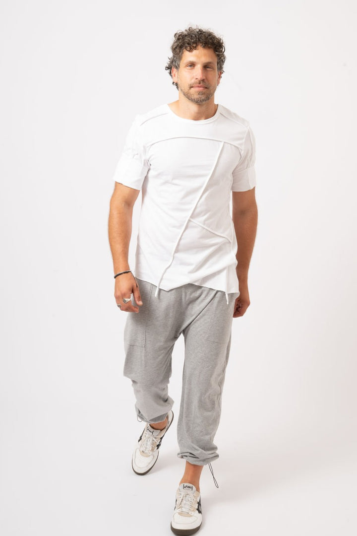 Asymmetric Men's multi panel T-shirt