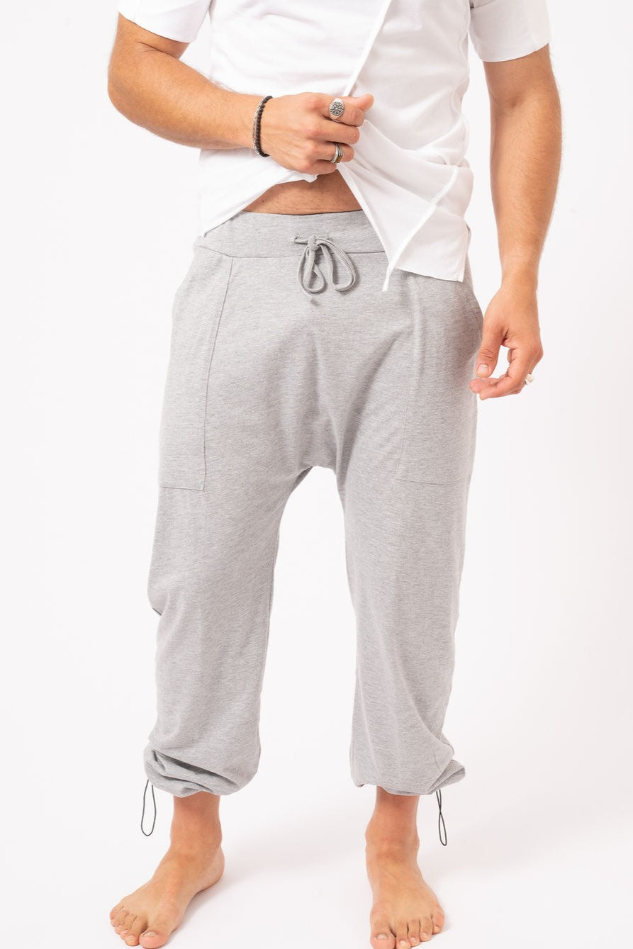 MEN'S Drop Crop Pants With draw cord- UNISEX