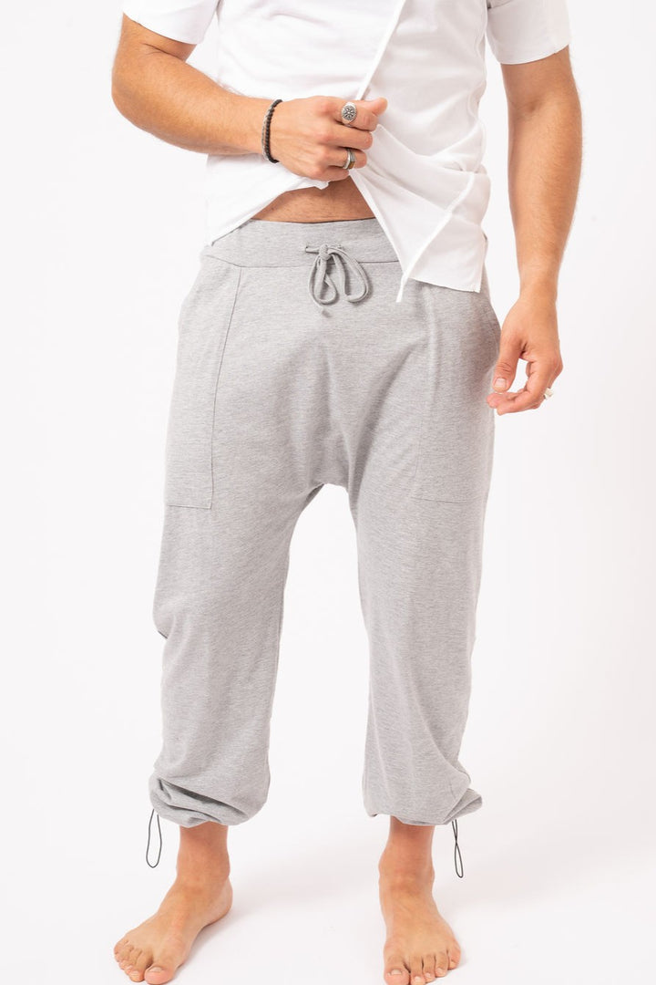 MEN'S Drop Crop Pants With draw cord- UNISEX