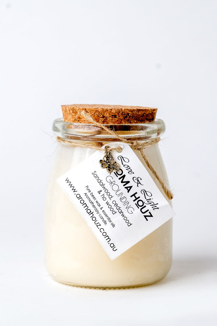 Grounding Essential Oil - Coconut & Beeswax Candle