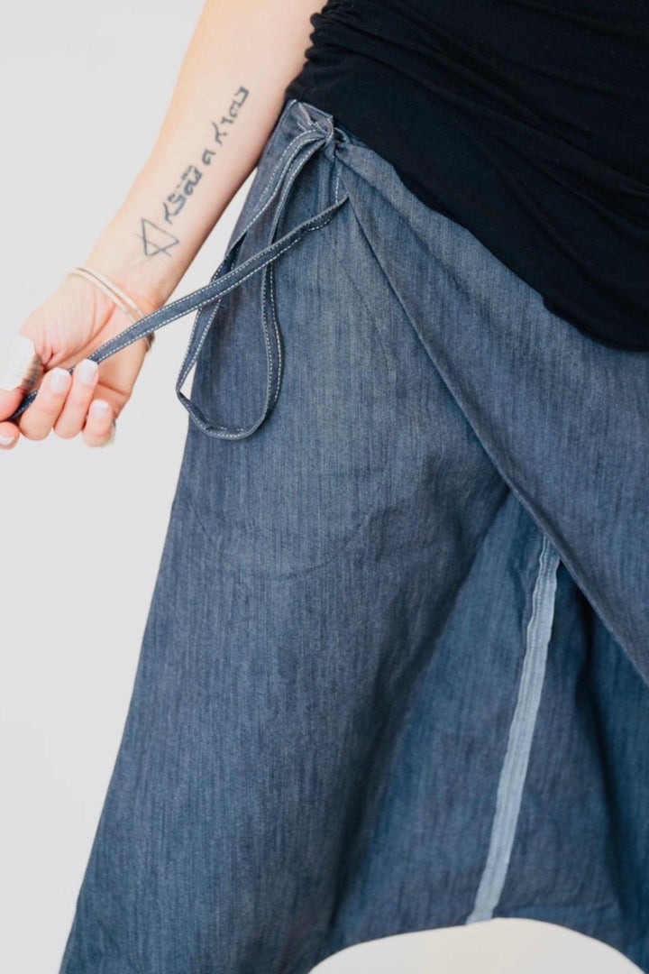 Mens Denim Wrap Pant- UNISEX