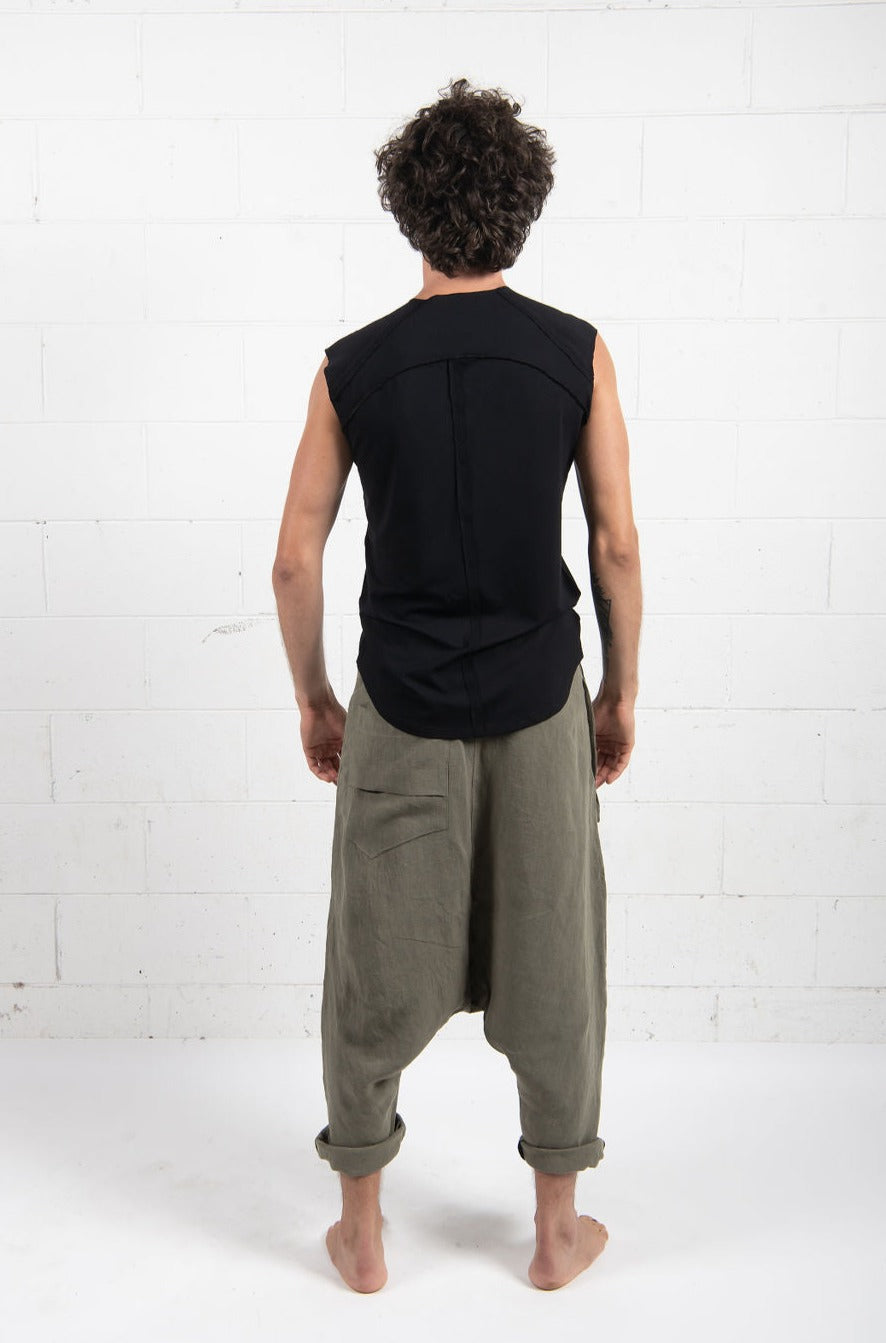 Mens Linen Wrap Pant- UNISEX