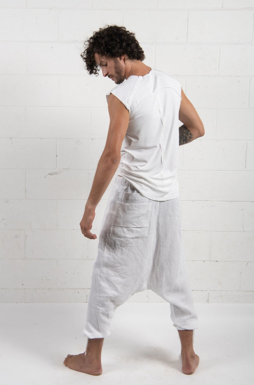 Mens Linen Wrap Pant- UNISEX