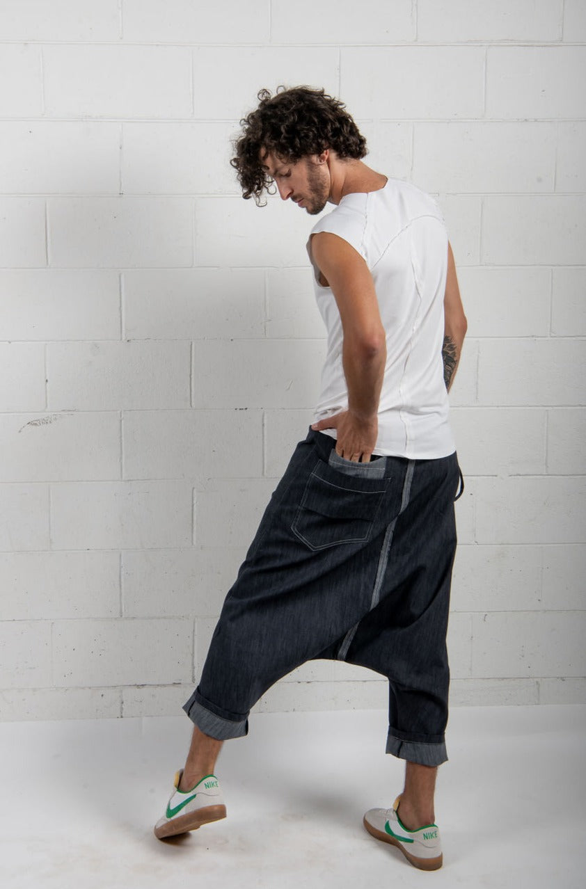 Mens Denim Wrap Pant- UNISEX