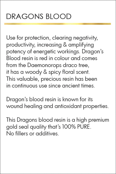 Dragons Blood Resin Incense