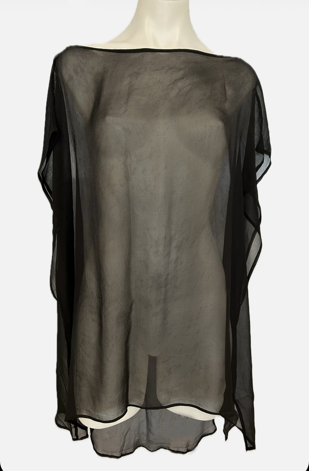 Silk Sheer long Blouse