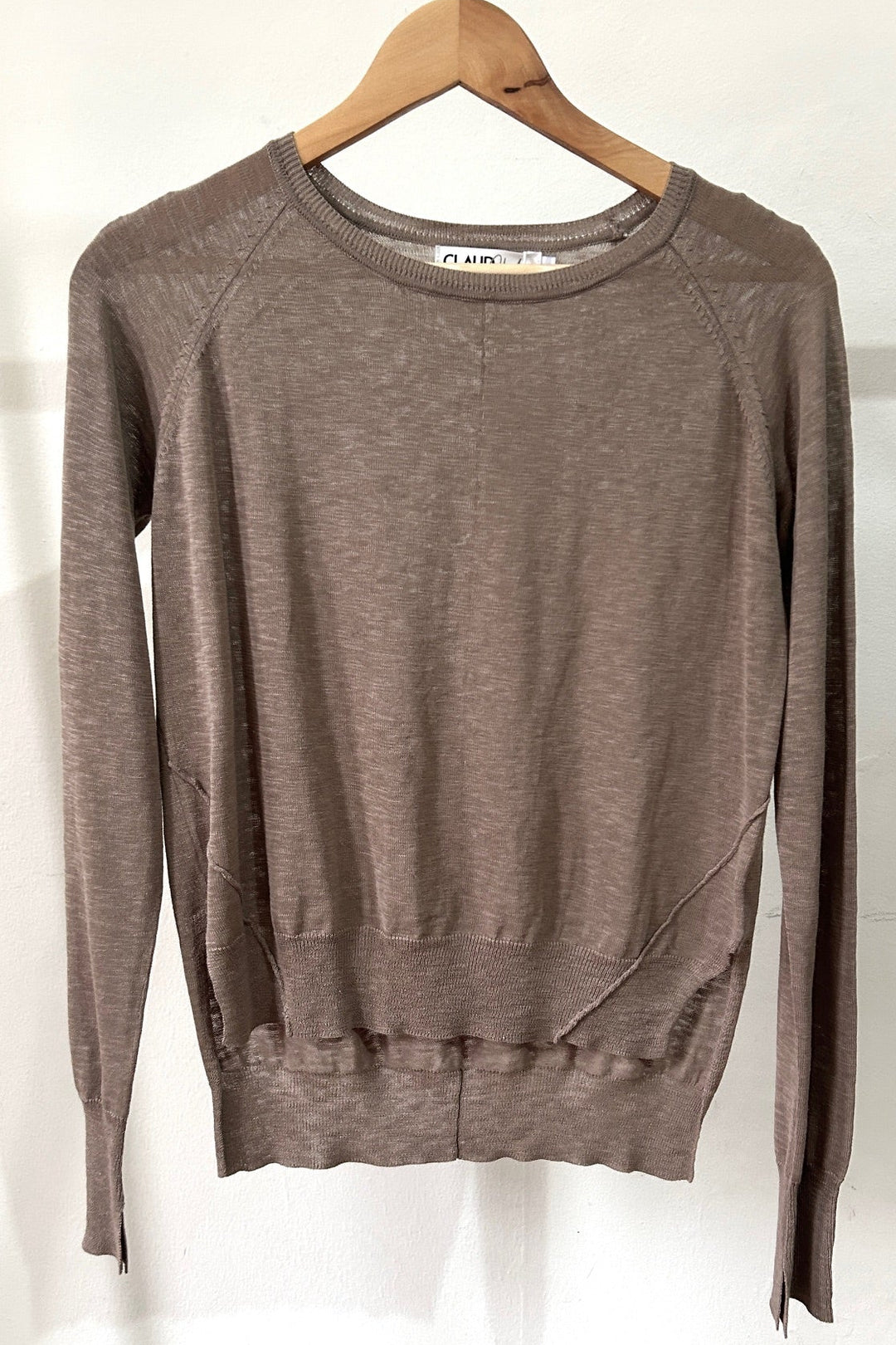 Linen knit sweater
