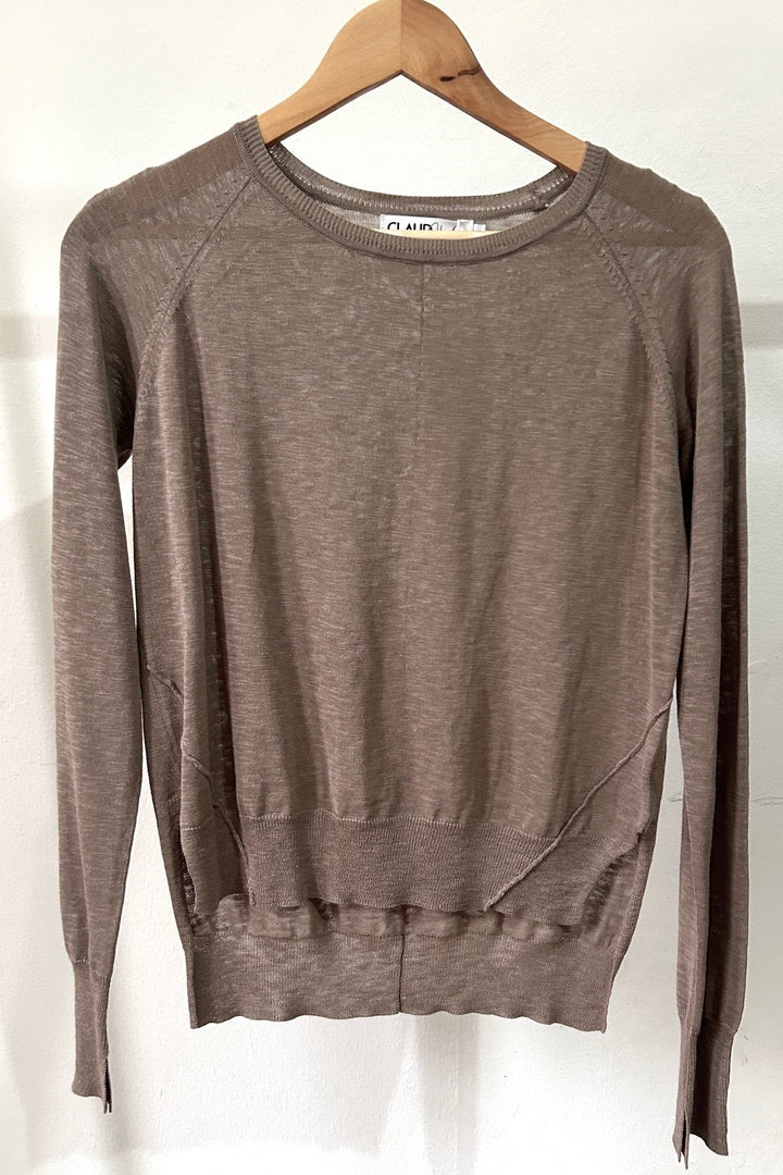 Linen knit sweater