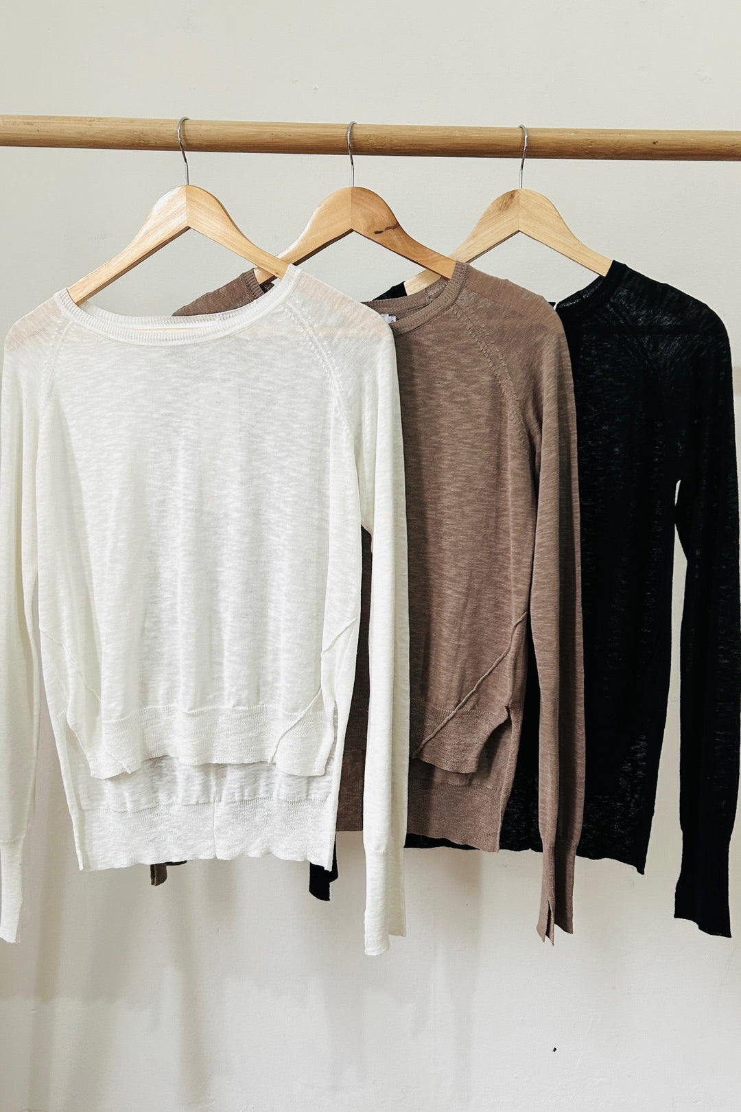 Linen knit sweater