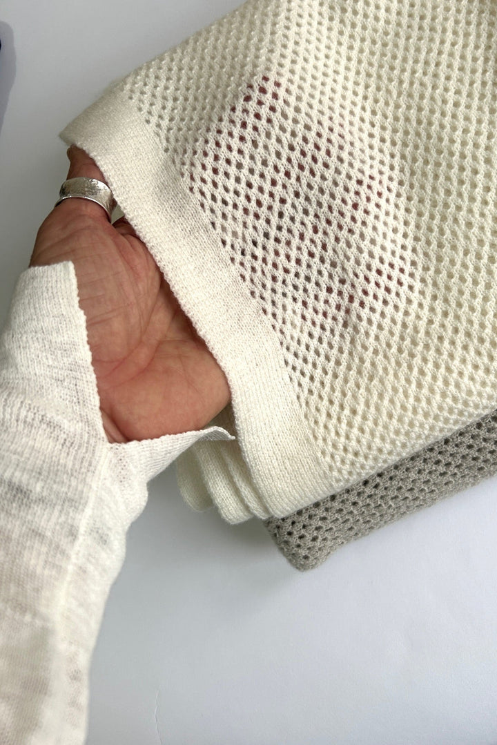 Linen knit sweater