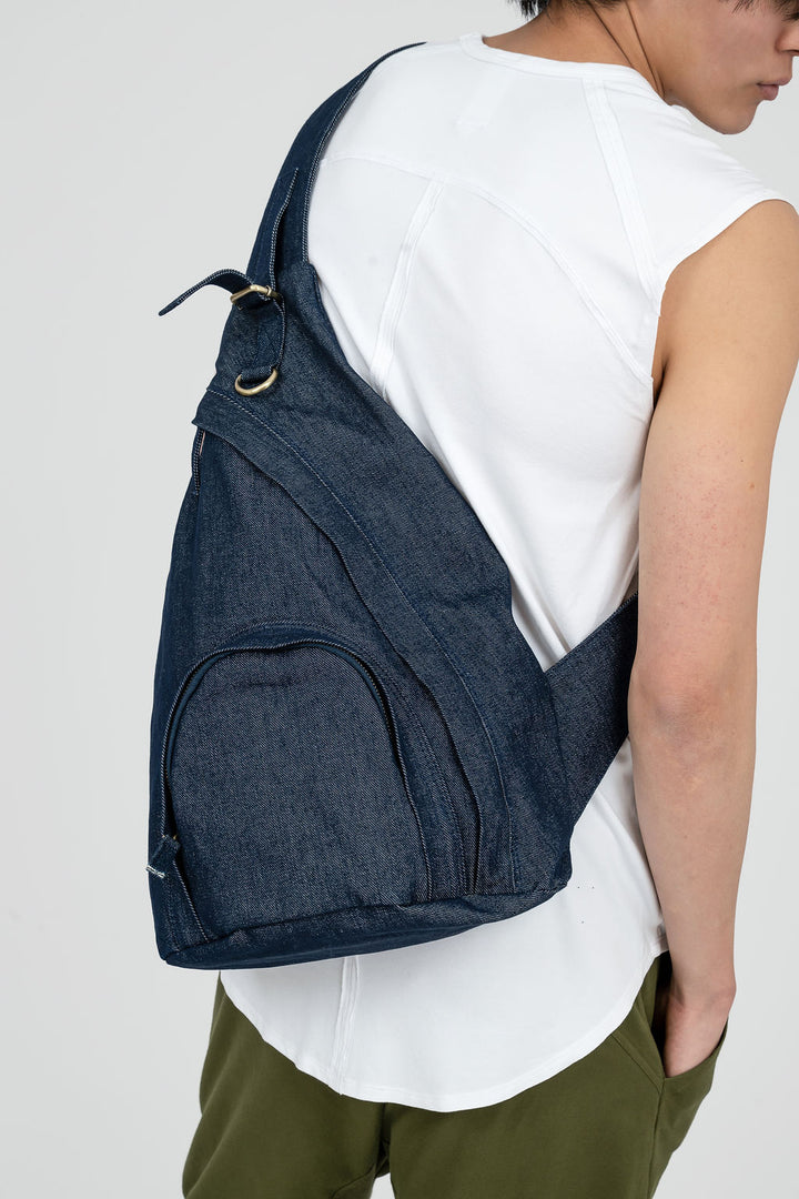 Leather cross body back pack - Unisex