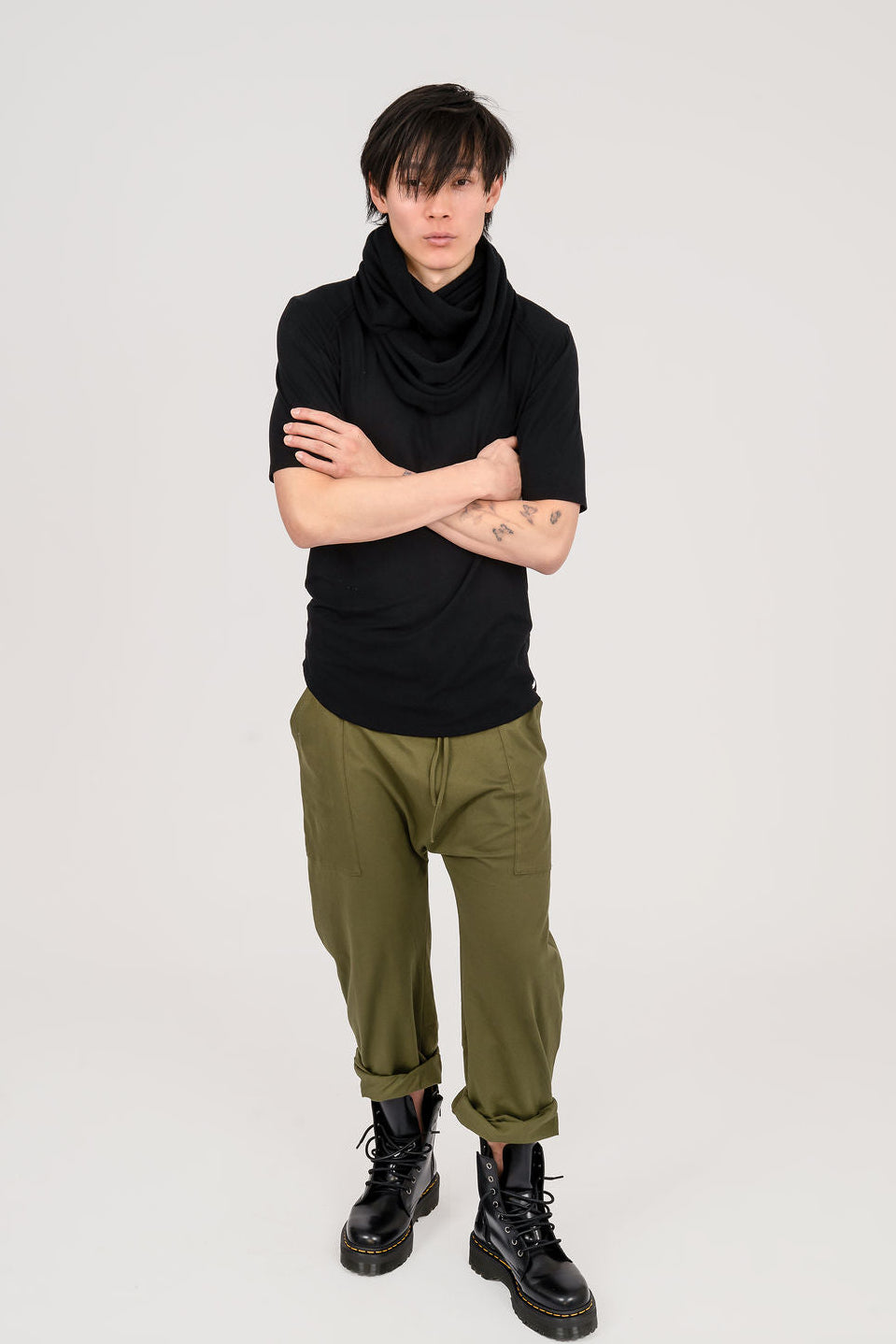MEN'S Drop Crop Pants With draw cord- UNISEX