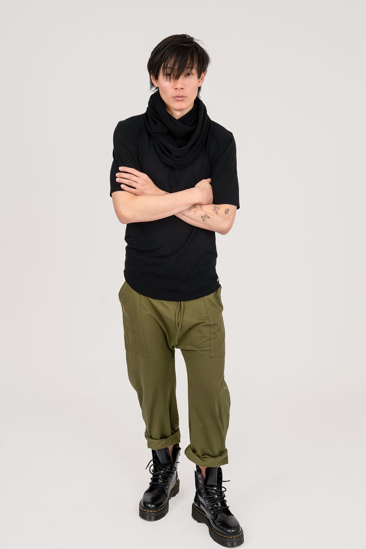 MEN'S Drop Crop Pants With draw cord- UNISEX