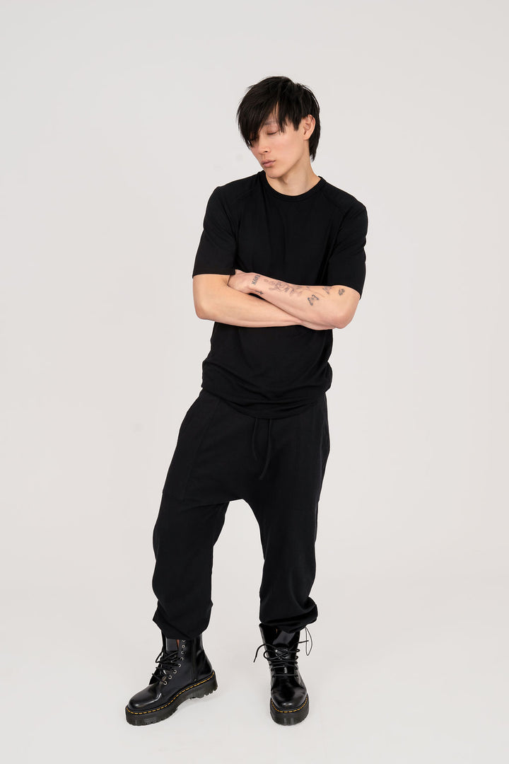 Drop Crop Pants With draw cord- UNISEX