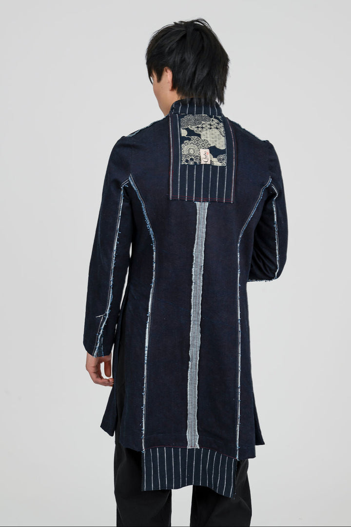 Denim Coat thats raw and rugged- UNISEX