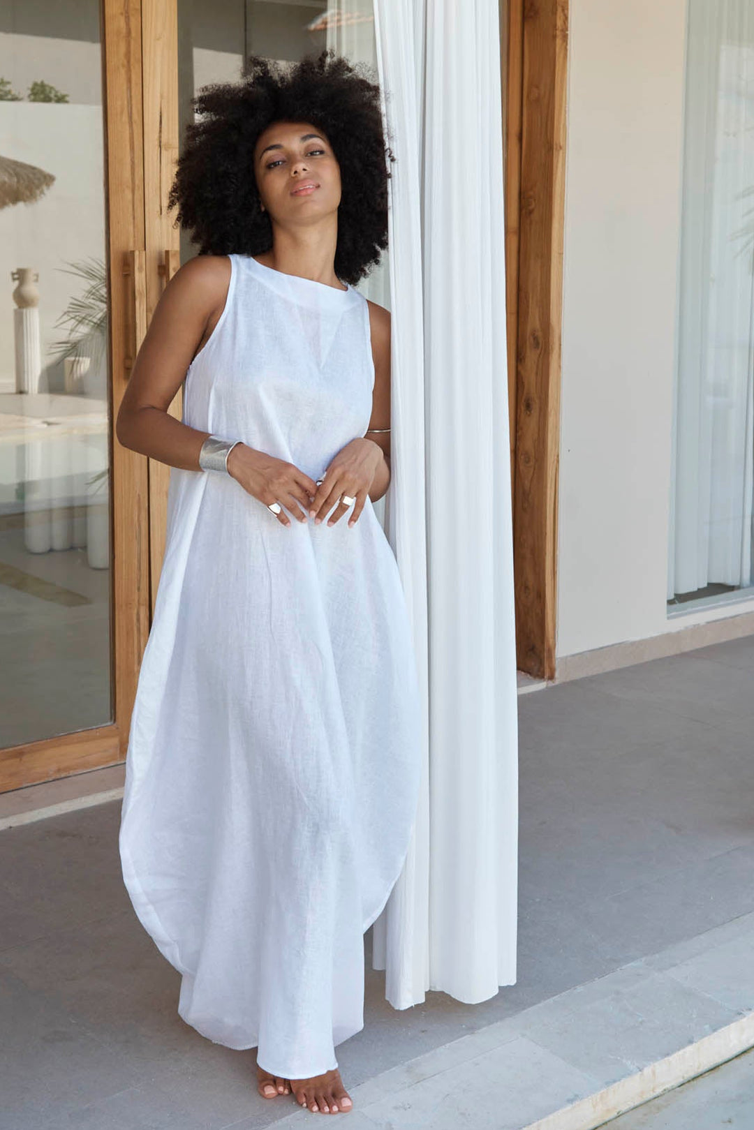 Linen Maxi Dress