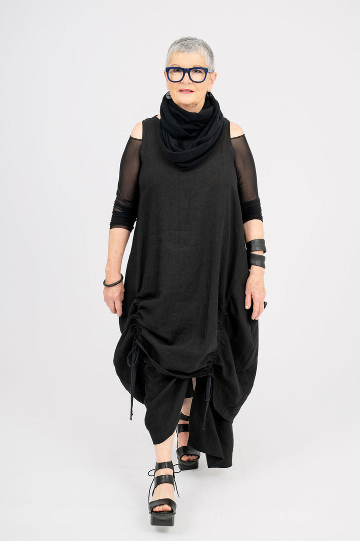 Linen mid length Dress