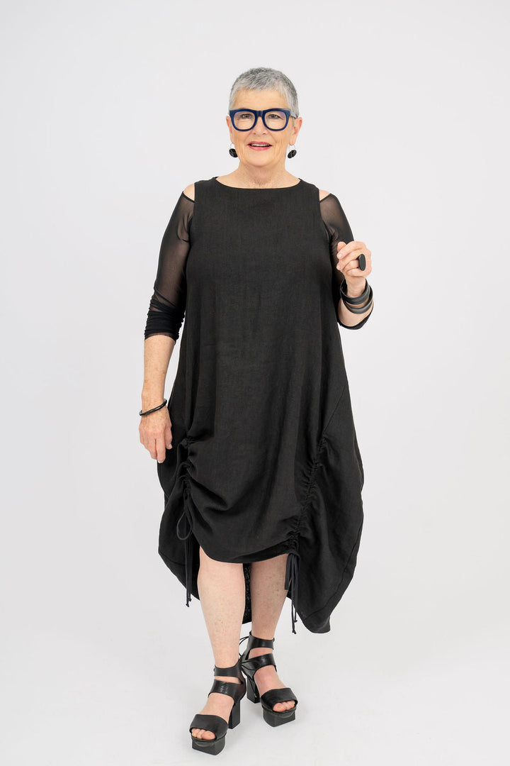 Linen mid length Dress
