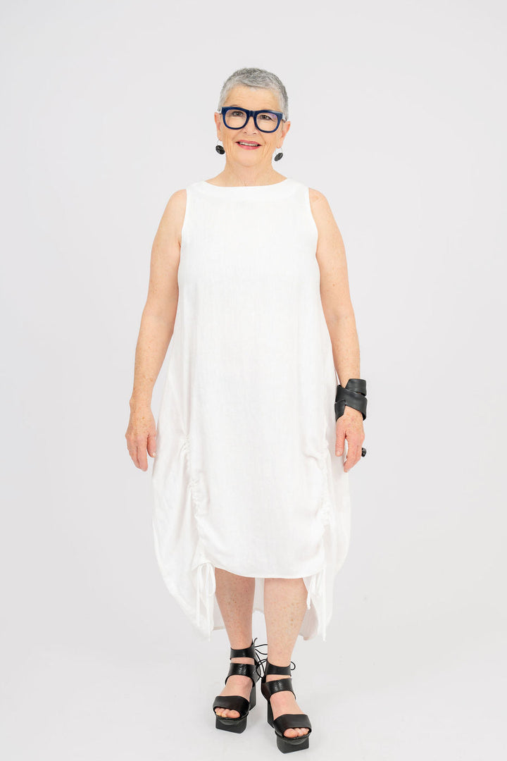 Linen mid length Dress