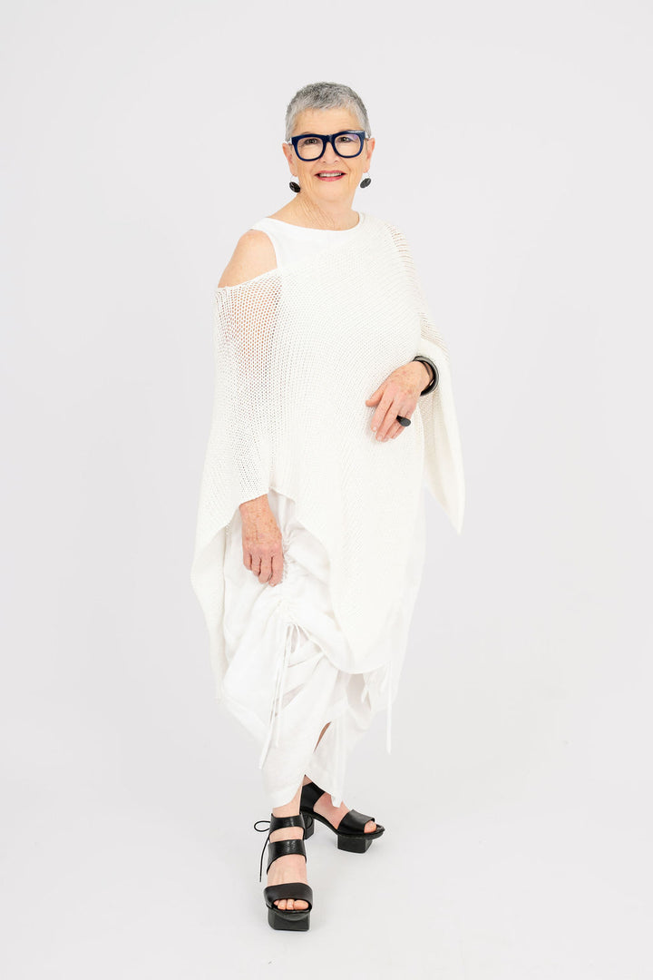 Multi-Way Cotton Knit Poncho