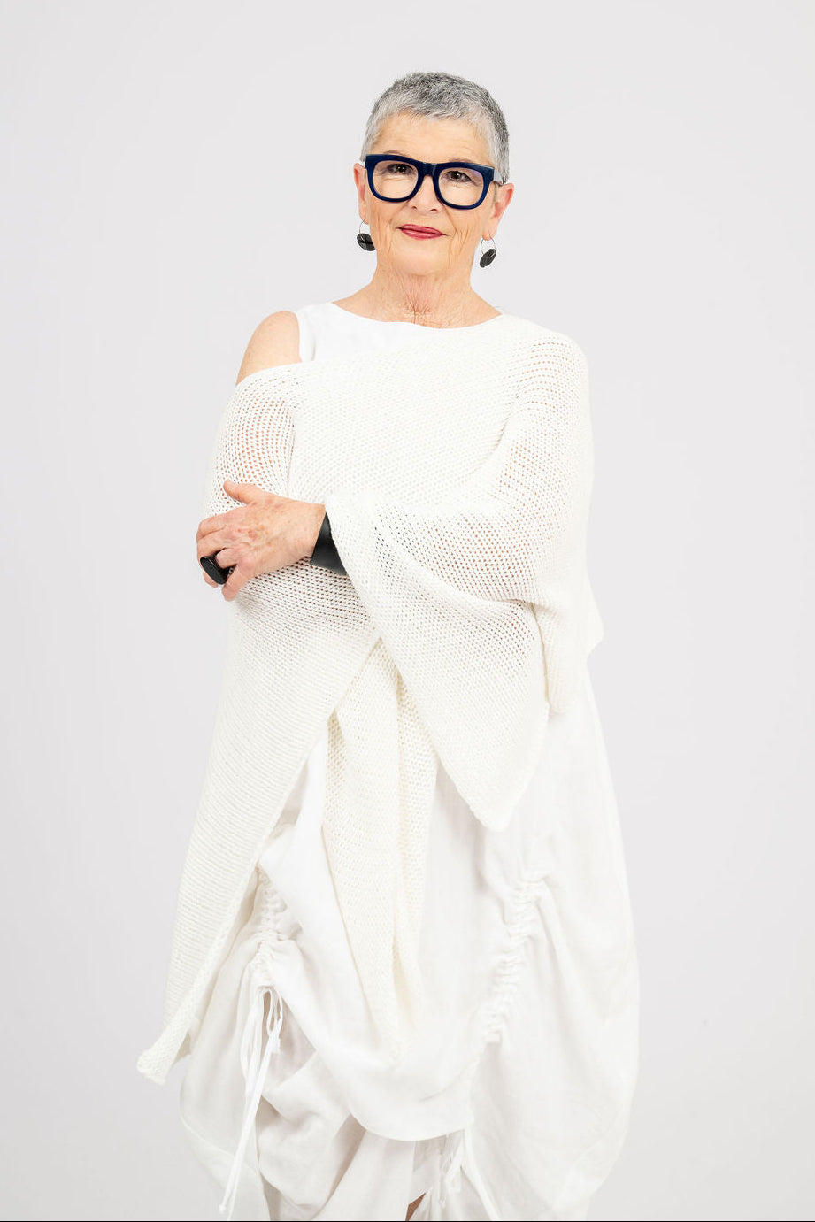 Multi-Way Cotton Knit Poncho
