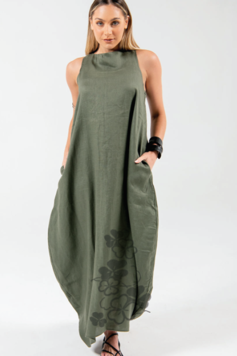 Linen Maxi Dress