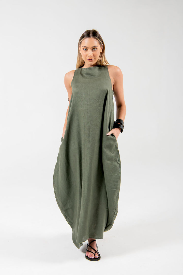 Linen Maxi Dress