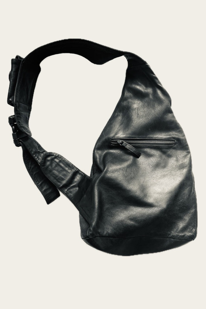 Leather cross body back pack - Unisex