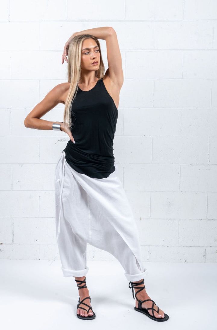 Linen Wrap Pant- UNISEX