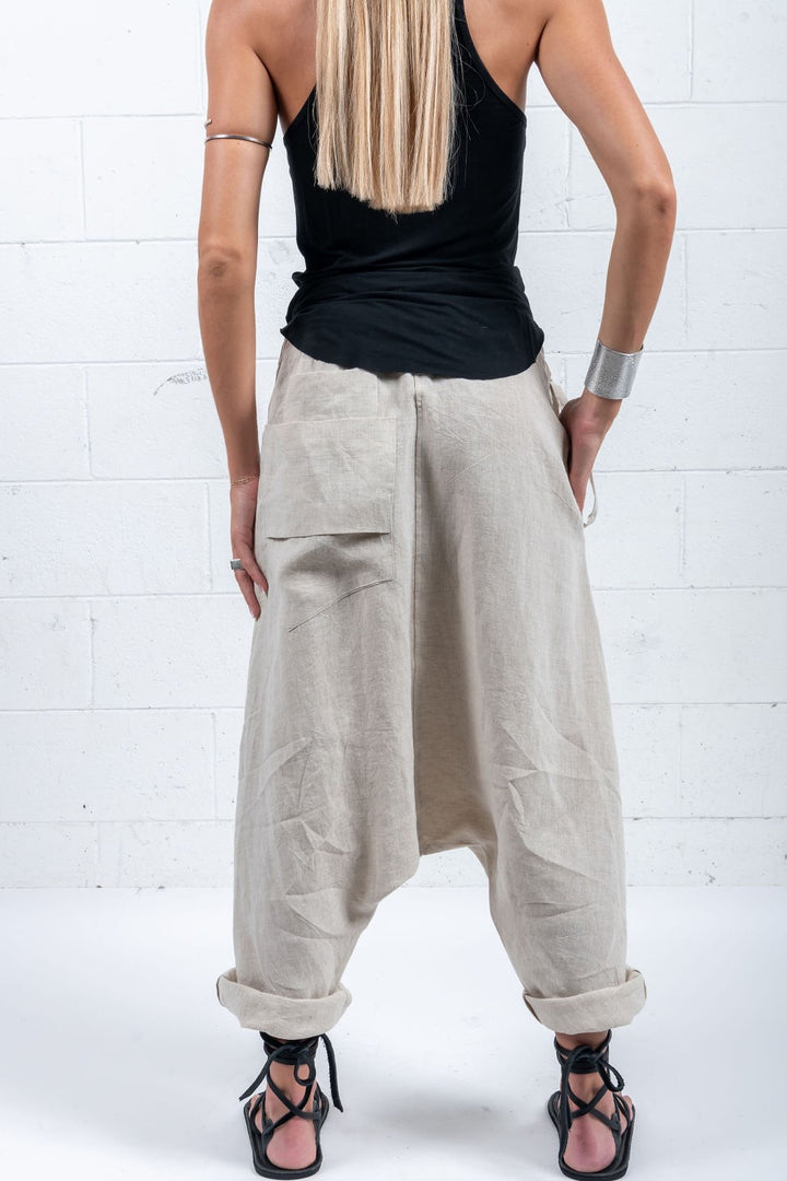 Linen Wrap Pant- UNISEX