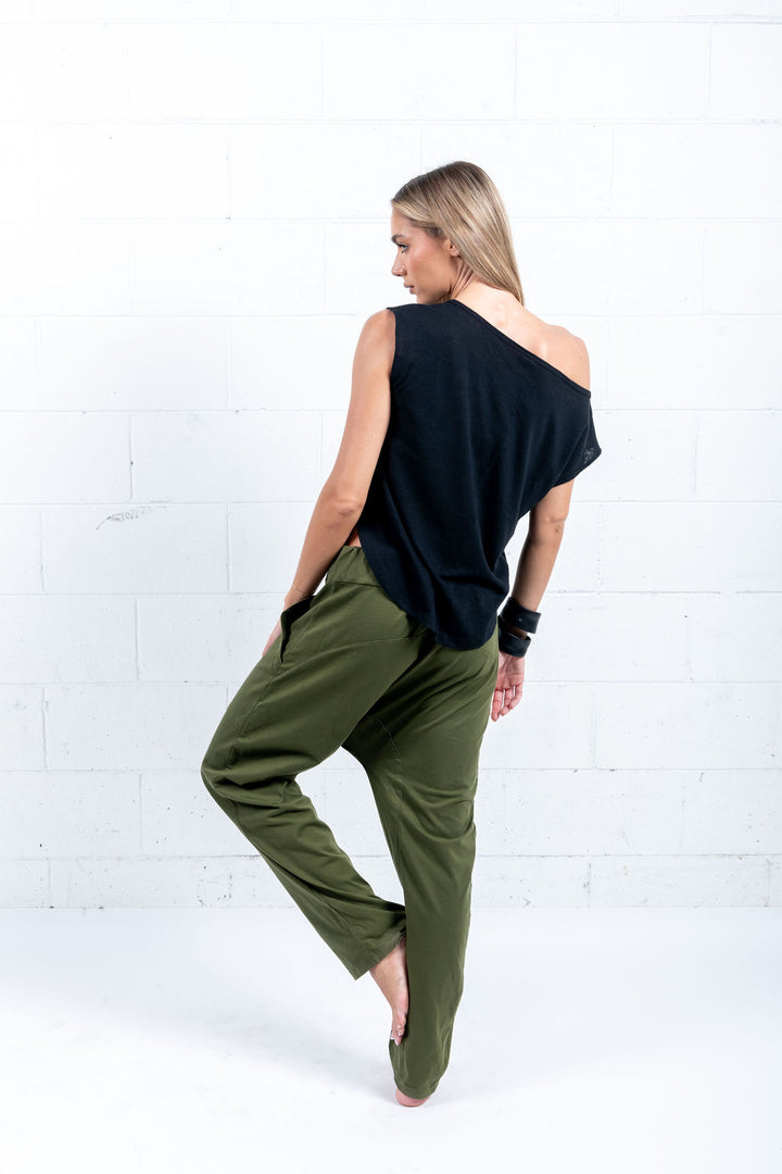 Drop Crop Pants With draw cord- UNISEX