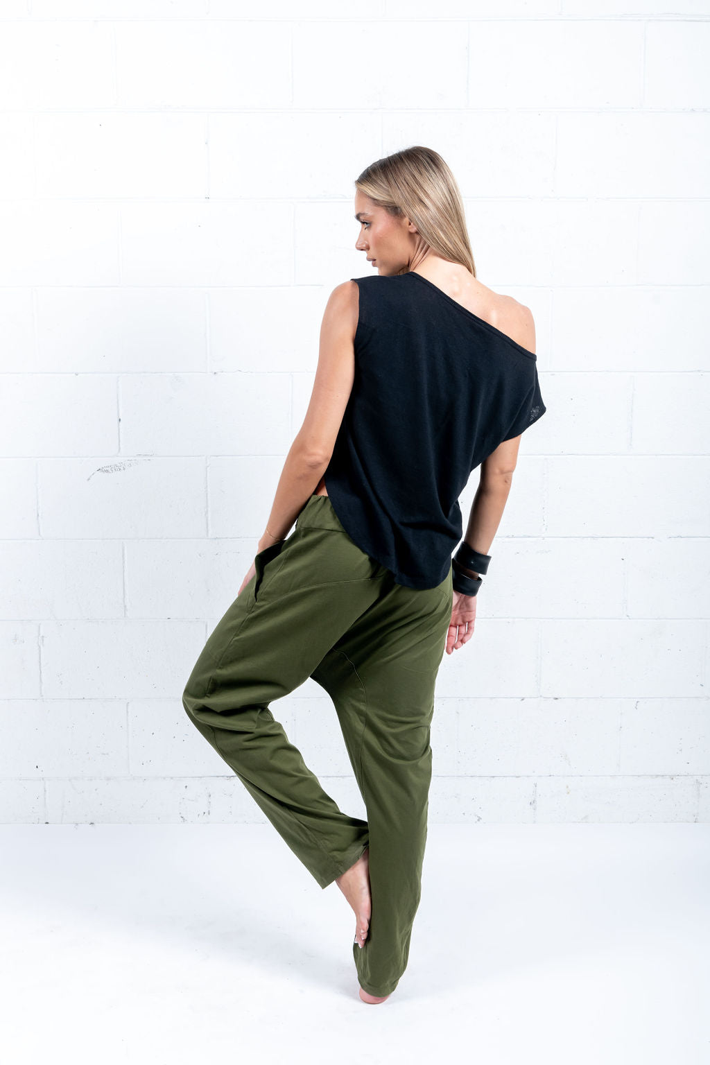 MEN'S Drop Crop Pants With draw cord- UNISEX