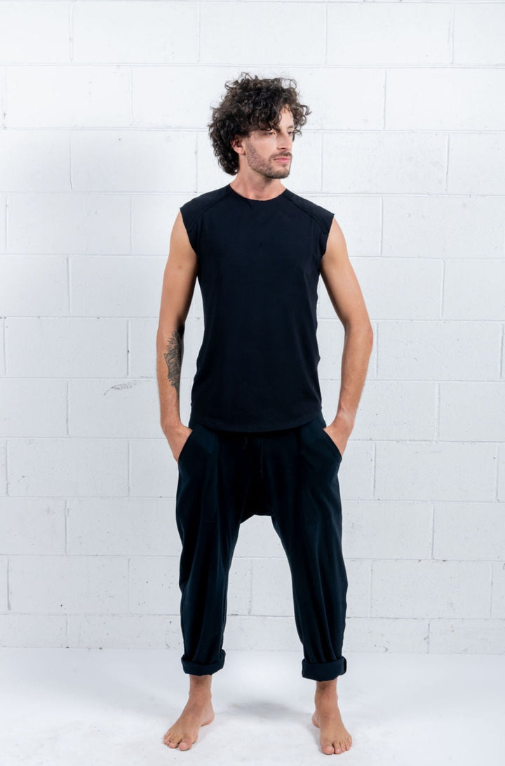 Drop Crop Pants With draw cord- UNISEX