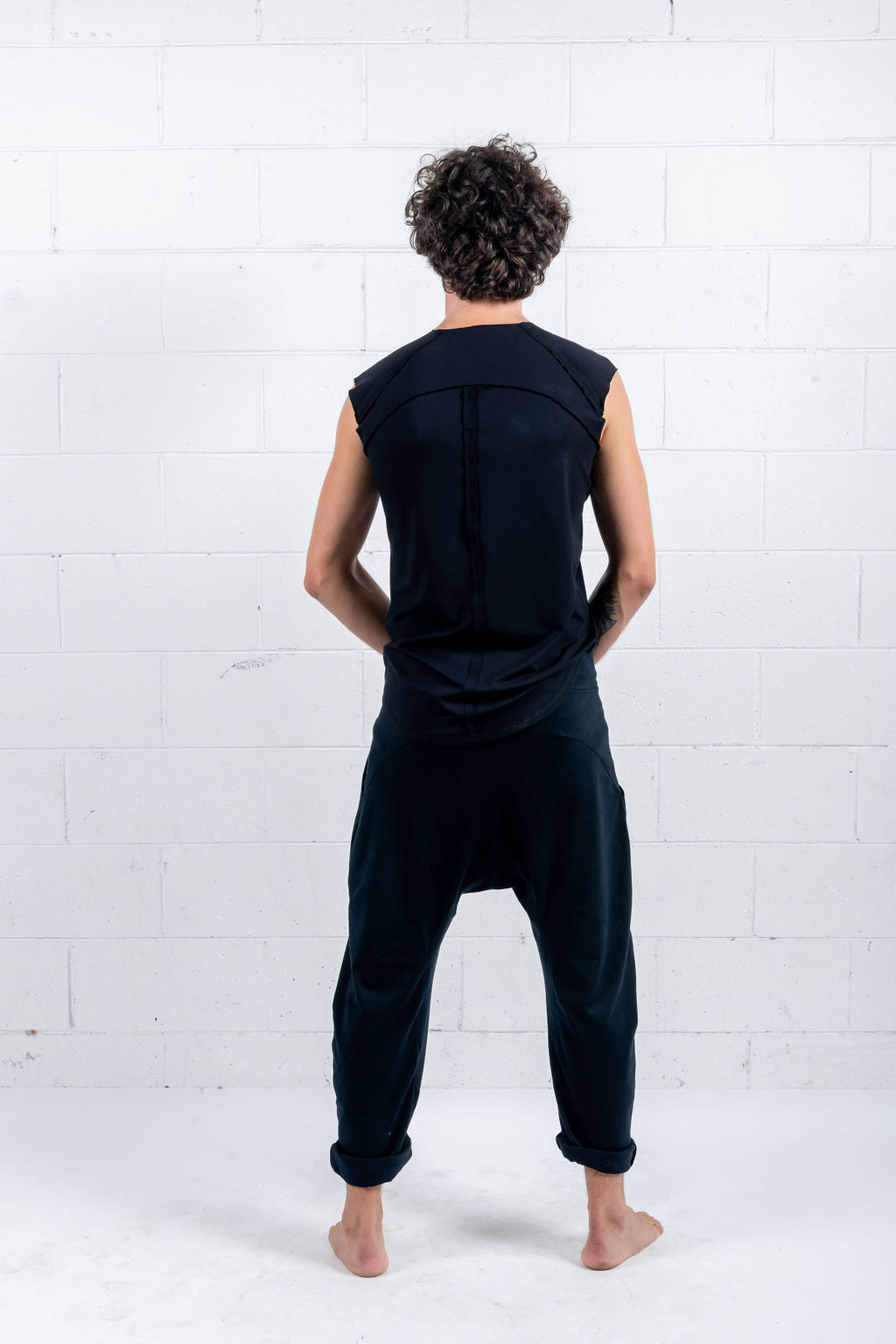 MEN'S Drop Crop Pants With draw cord- UNISEX