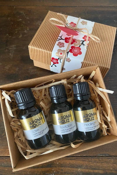 Aromatherapy Pamper Pack - 100% Pure Essential Oil - Aroma Houz
