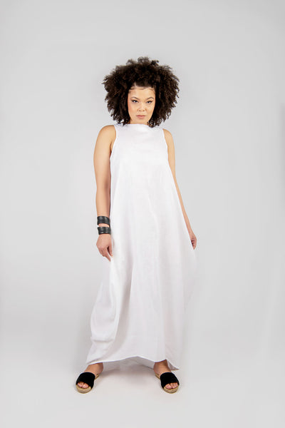Linen Maxi Dress - Aroma Houz