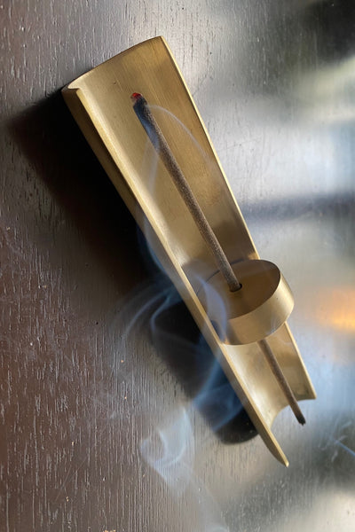 Gold Incense Stick Burner - Aroma Houz
